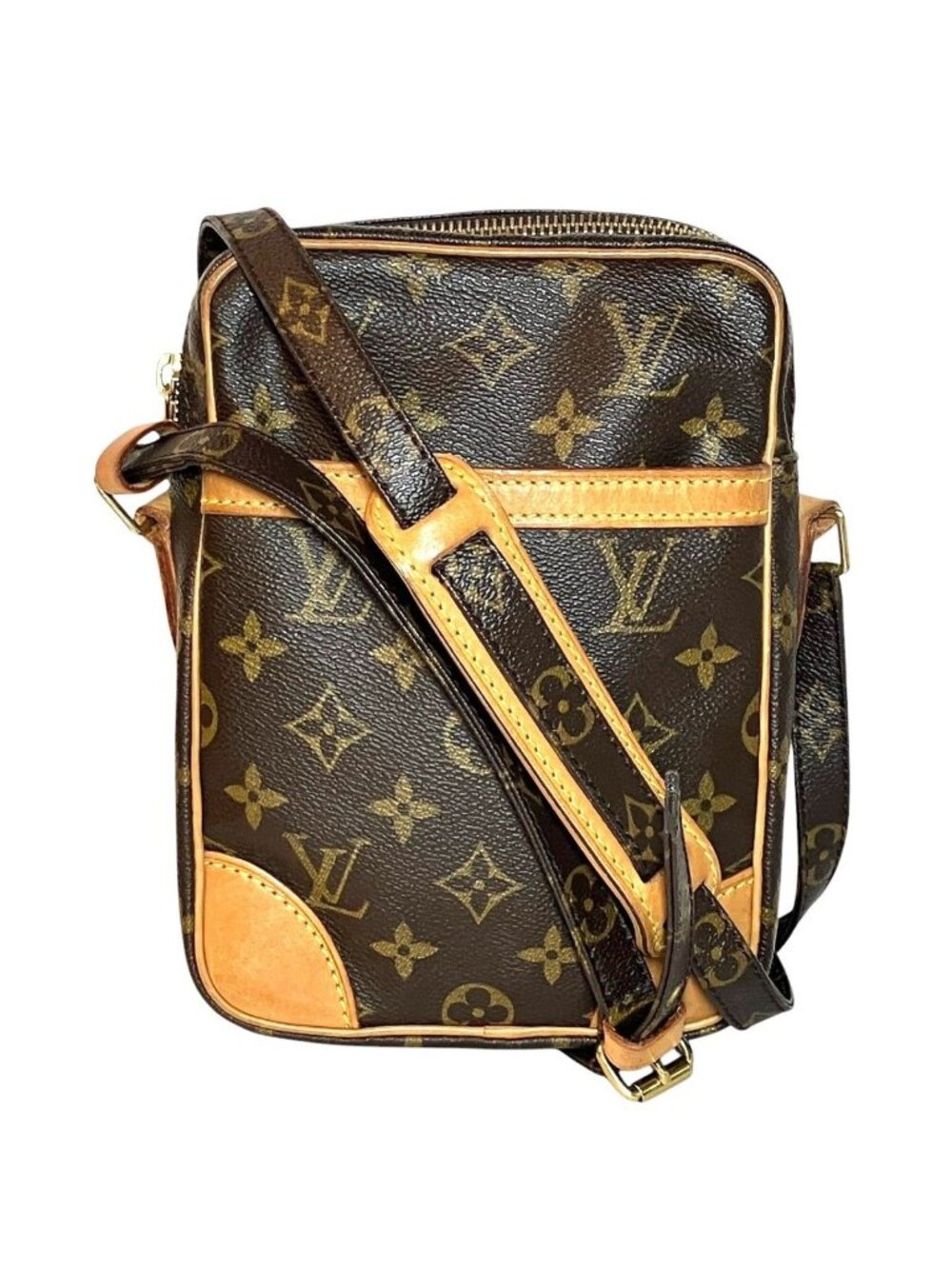 Louis Vuitton Danube Monogram Shoulder Bag Canvas